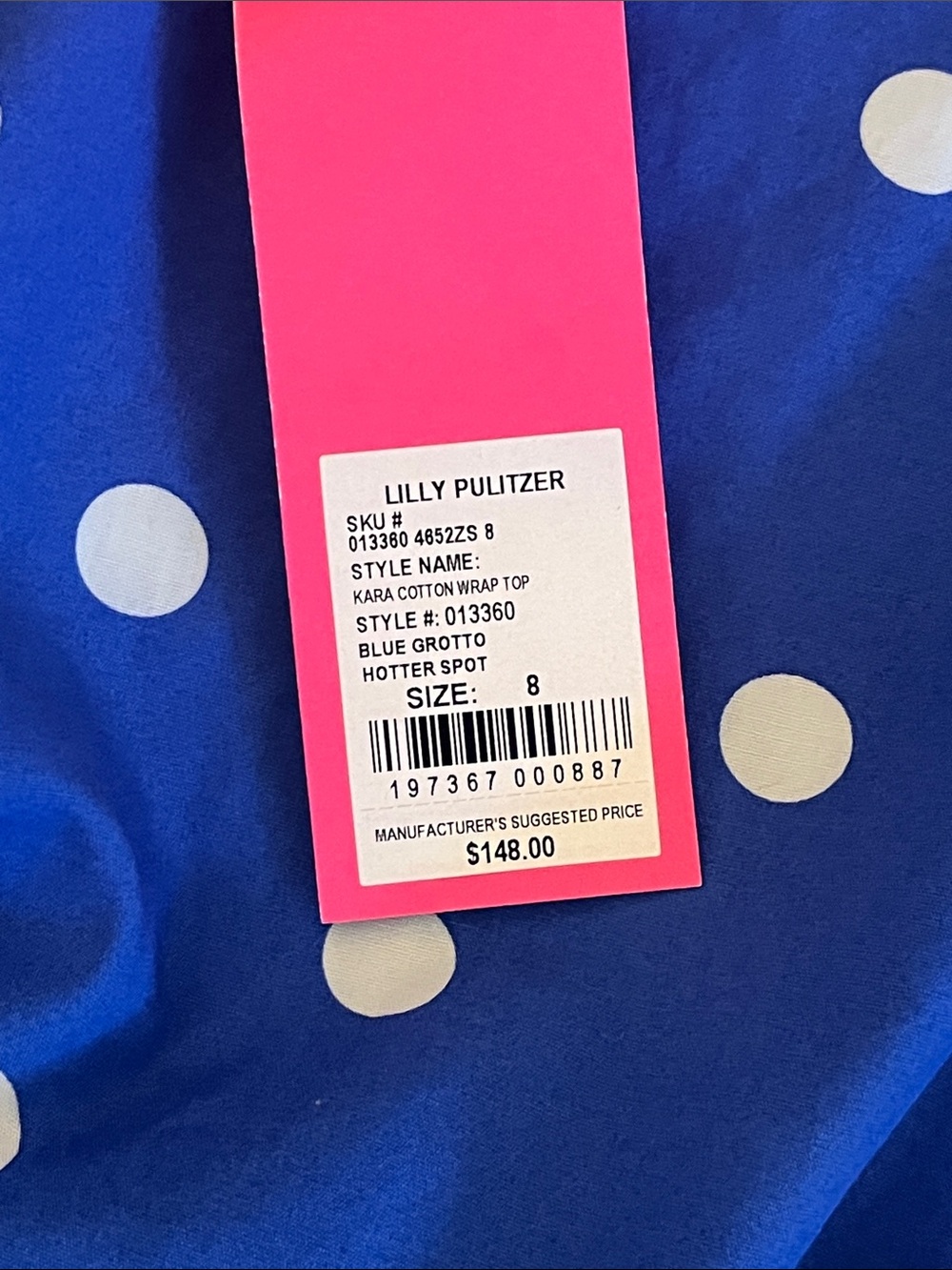 Lilly Pulitzer wrap shirt - Picture 3 of 4